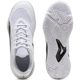Puma Solarflash III Hallenturnschuh, weiß Schwarz, 44 EU
