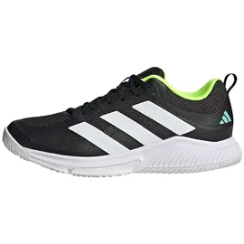 Adidas Damen Court Team Bounce 2.0 Shoes Schuhe, Core Black/Cloud White/Flash Aqua, 39 1/3 EU