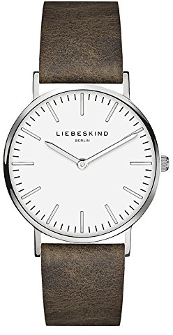 liebeskind berlin damen analog quarz uhr mit leder armband