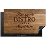 onlywow Herdabdeckplatte 90x52 cm Braun