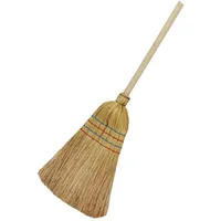 Floraworld Reisstrohbesen 4-Naht mit Stiel 135 cm