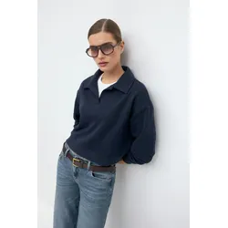 Collar sweater - Blue - S