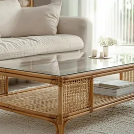 Tulup Tischplatte Transparent Glas Rechteckig, 125x0.4x50 cm Esszimmer, Tische, Esstische, Tischsysteme, Tischplatte