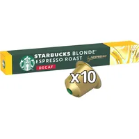 STARBUCKS Blonde Espresso Roast Entkoffeiniert für NESPRESSO (1 x 10 Kapseln)