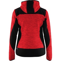 Blakläder Damen Strickjacke mit Softshell-Verstärkungen 4931 2117 in div. Farben - rot/schwarz - S