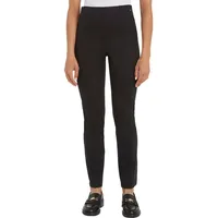 Tommy Hilfiger Strickhose »SLIM ELEVATED KNITTED PANT«, mit Metall-Markenlabel,
