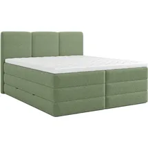 Roller Boxspringbett 180 x 200 cm H2 Grün
