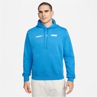 Nike FN4895-435 M NSW SI PO Hoodie FLC BB Sweatshirt Herren LT Photo Blue