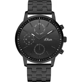 s.Oliver Damen Armbanduhr Edelstahl - Schwarz