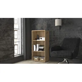 Die Möbelfundgrube Tempra Regal 54 x 111,1 x 34,8 cm braun