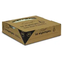 Qult Teelicht Nightlights (1-tlg), Teelichter in Kunststoffhülle und Premiumqualität weiß