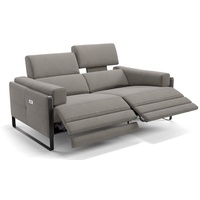 Sofanella 2-Sitzer Stoff Milo, Relaxsofa, Designsofa, Designer Couch, Italienisches Sofa, 2er Sofa grau