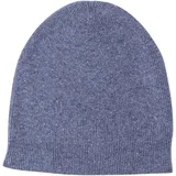 yanopurna Kaschmir Mütze – aus 100% Kaschmirwolle, Cashmere Beanie handgewebt aus Nepal, Unisex, Handwäsche, Dunkelblau - Einheitsgröße-L
