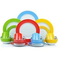 Retsch Colourband Kombiservice 16-tlg. 4 Pers. rot-gelb-grün-blau