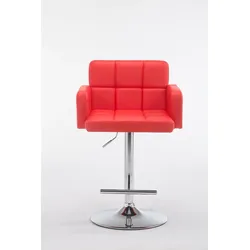 CLP Barhocker Los Angeles rot/chrom