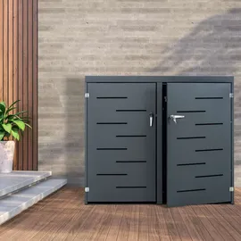 CLP Tanis für 2-3 Mülltonnen bis 240 l 132 x 80 x 116 cm anthrazit