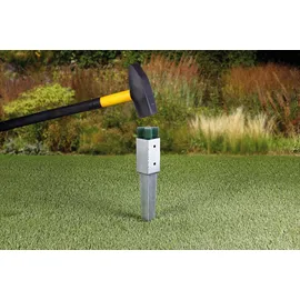 GAH Alberts Einschlag-Bodenhülse 91 x 91 mm Stahl