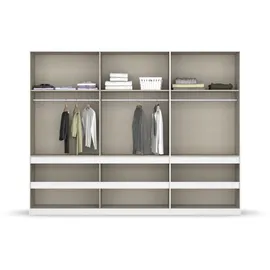 Rauch Drehtürenschrank RAUCH "Madrid", weiß, B:271cm H:210cm T:54cm, Holzwerkstoff, Schränke, Drehtürenschrank, mit oder ohne Beleuchtung