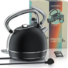 Arendo Wasserkocher 1,7 l Schwarz