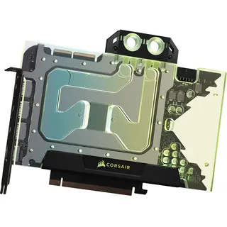 Corsair Hydro X Series XG5 RGB 3090 Ti Founders Edition GPU-Wasserkühler – Für NVIDIA GeForce RTX 3090 Ti FE (Vernickelte Kupferkühlplatte, Oberseite mit Sichtfenster) Schwarz
