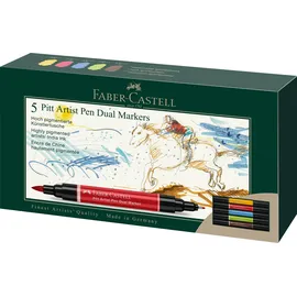 Faber-Castell Tuschestift Dual Marker 5 St. Mehrfarbig