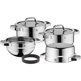 WMF Compact Cuisine Topf-Set 5-tlg. 3 x Fleischtopf + Bratentopf + Stielkasserolle