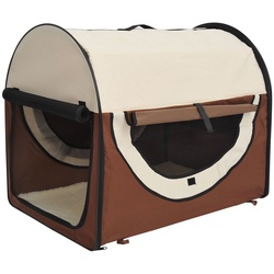 PawHut Hundetransportbox in Größe XL XL: 81 x 56 x 66 cm (LxBxH)   Hundebox Transportbox faltbar Hundetransportbox