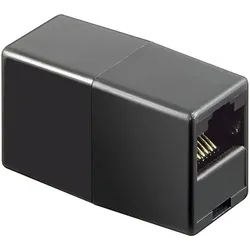 ISDN Adapter, RJ45-Buchse (8P8C) - RJ45-Buchse (8P8C), schwarz