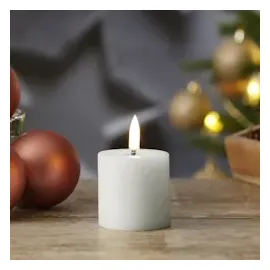 uYuni LED Mini Kerze Thea 4,5 cm weiß