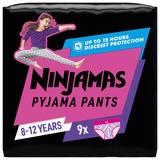 Pampers Ninjamas Pyjama Pants Girls Einwegwindel, 27-43kg, 8-12 Jahre,