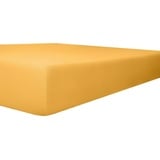 Kneer Spannbettlaken für Topper Vario-Stretch 90 x 200 cm gelb