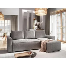 masseno Ecksofa Potaro Polyester 3-Sitzer Grau