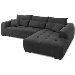 filippo Ecksofa Lenox Stoff Grau Dunkelgrau