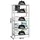 Proregal Lagerregal Metall 180x90x50cm grau 5 Fachböden