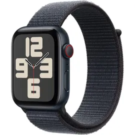 Apple Watch SE 2024 GPS + Cellular 44 mm Aluminiumgehäuse Mitternacht, Sport Loop Tinte