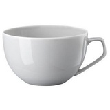 Rosenthal Tasse TAC Sensual Gentle Grey Kombi-Obertasse, Porzellan, grau