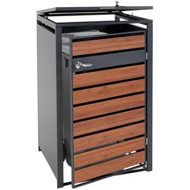 Proregal Mülltonnenbox XL 117 x 73 x 98 cm dunkelbraun