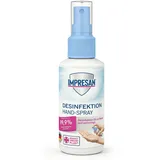 Impresan Desinfektion Hand-Spray 100 ml | Desinfektionsspray für Hände | Handdesinfektionsmittel Spray für unterwegs | Beseitigt Bakterien & Viren | frischer Duft
