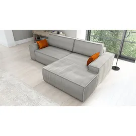 mebloland Ecksofa TOR mit Schlaffunktion. Farbe: Grey. - Grau