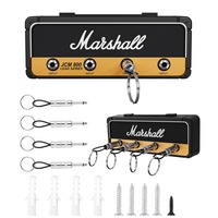 Marshall Schlüsselhalter Schlüsselbrett Wandmontage,JCM800 Schlüsselkasten Vintage Gitarre Schlüsselkette Klinkenhalter,4 schlüsselbrett schwarz,Ein Geschenk für Musikliebhaber
