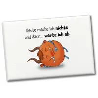 Speecheese Freches Monster in orange Souvenir Souvenir Magnet mit