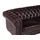 vente-unique Chesterfield Ledersofa 4-Sitzer - Büffelleder - Rotbraun - BRENTON