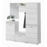 inn.furn Garderoben-Set, weiß Hochglanz, 170 cm - Serien, Garderoben-Sets