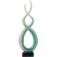 LEONARDO Deko-Figur Rotate 38 cm Glas Blau Türkis
