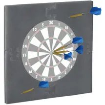 Relaxdays Dartscheibe Schutzring "R6", grau