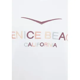 VENICE BEACH Sweatshirt mit großer Logostickerei Weiß 32/34