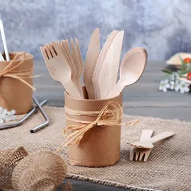 Gräwe Holzmesser und Gabel 100-tlg.