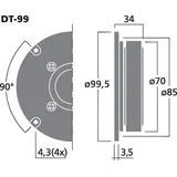 Monacor DT-99 HiFi-Dome-Tweeter