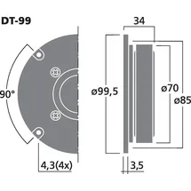 Monacor DT-99 HiFi-Dome-Tweeter