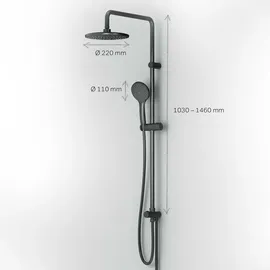 AM.PM Duschsystem Schwarz